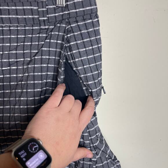 KIKO KOSTADINOV Grey White Check Cargo Pants In Lead Black Sz L - Picture 10 of 11